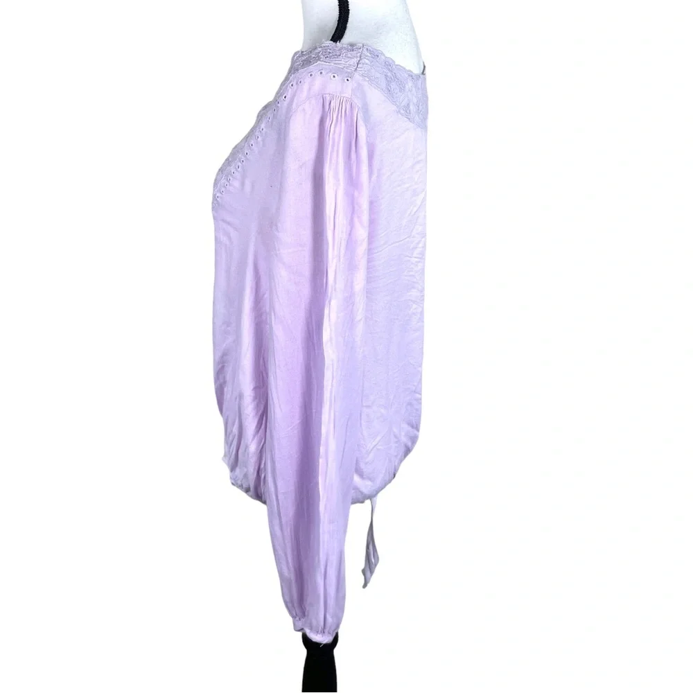 Free People Jezebel Relaxed Elegant Lilac Bodysuit - Picture 3 of 8